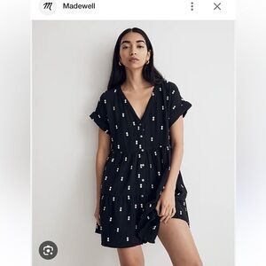 Madewell Lightspun Button-Front Dress